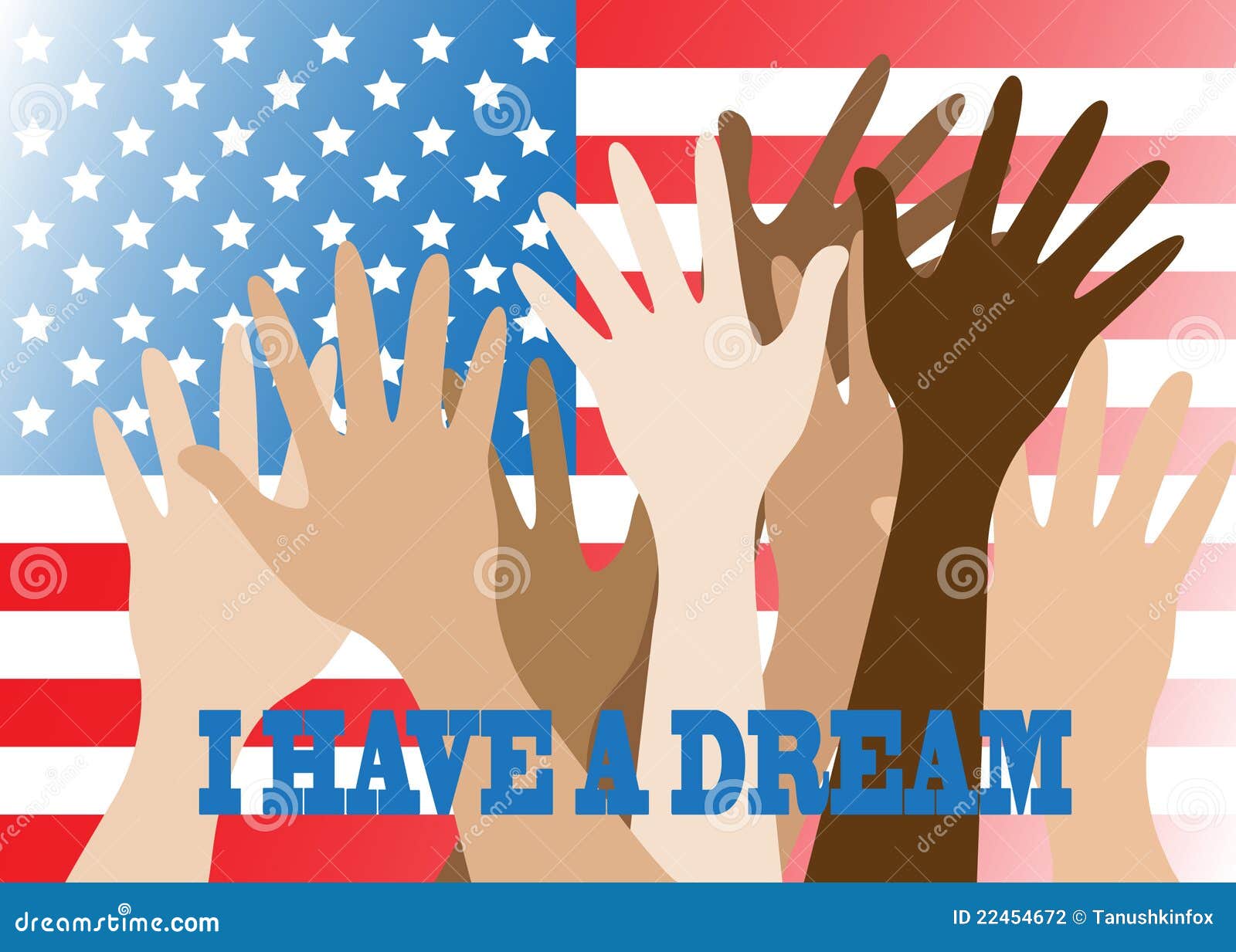 I have a dream stock vector. Illustration of ethnic 