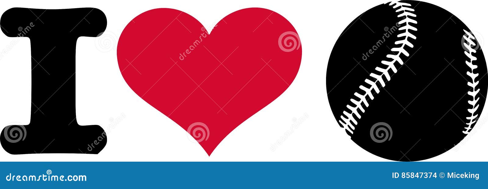 I heart Baseball stock vector. Illustration of ball, heart 85847374