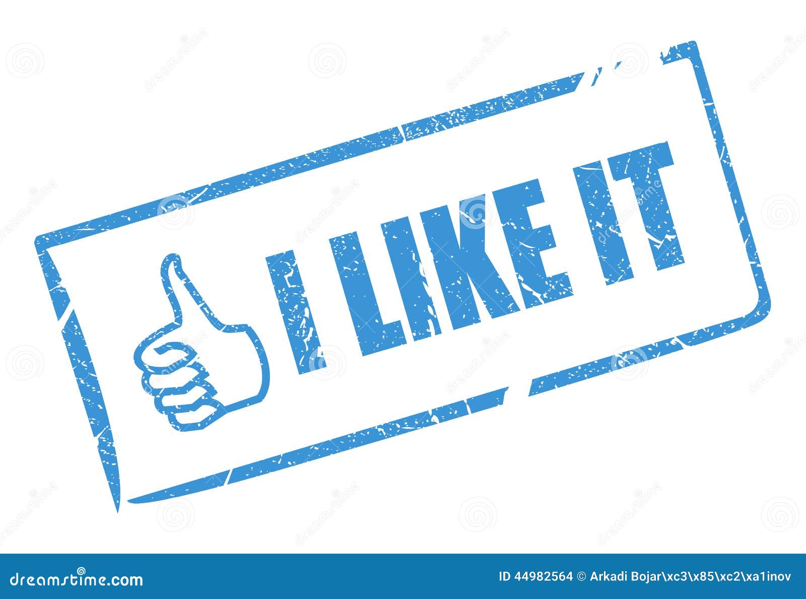 I like it stamp stock vector. Image of recommendation 