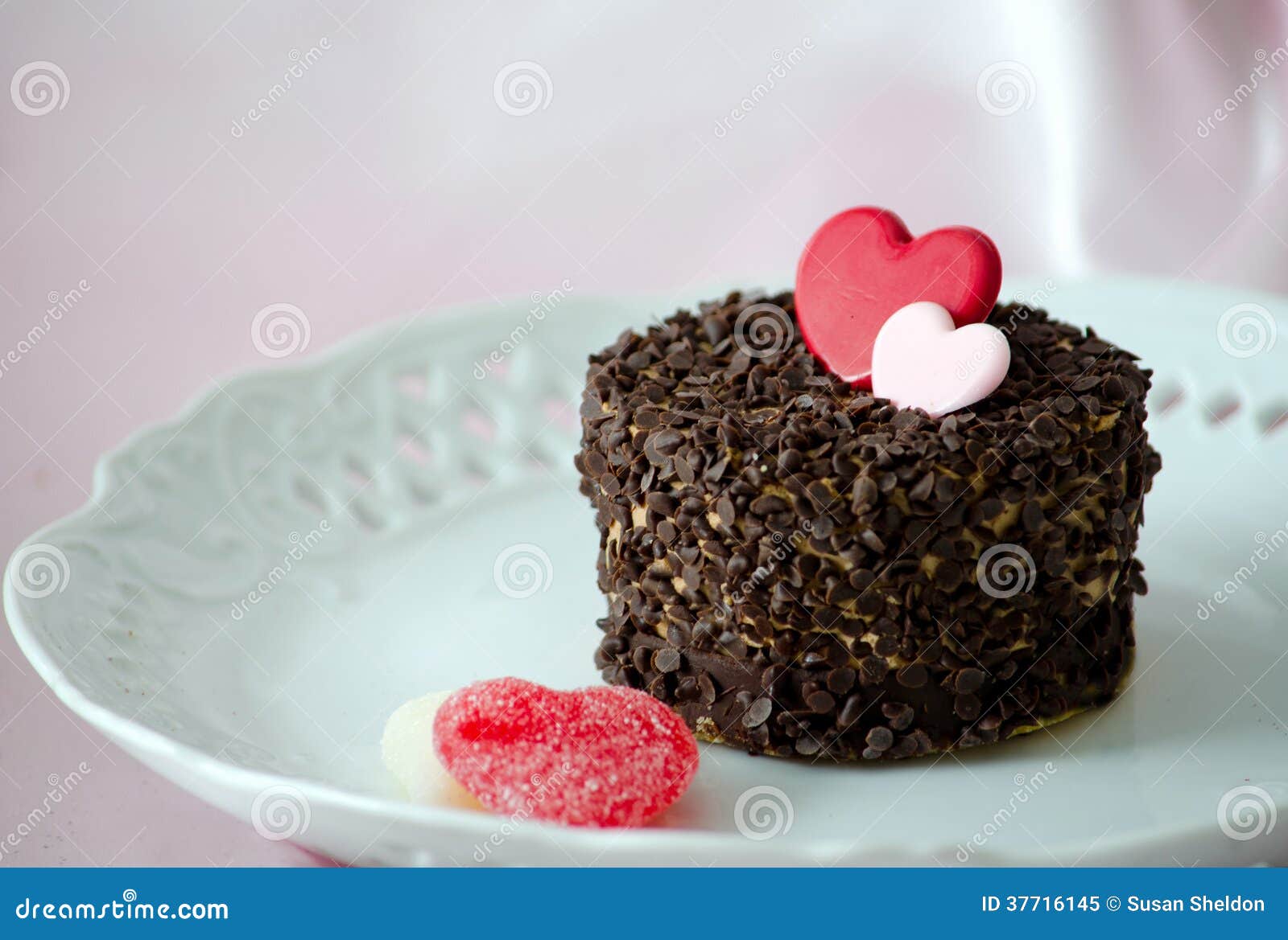 I love cake stock image. Image of romantic, pink, chocolate - 37716145