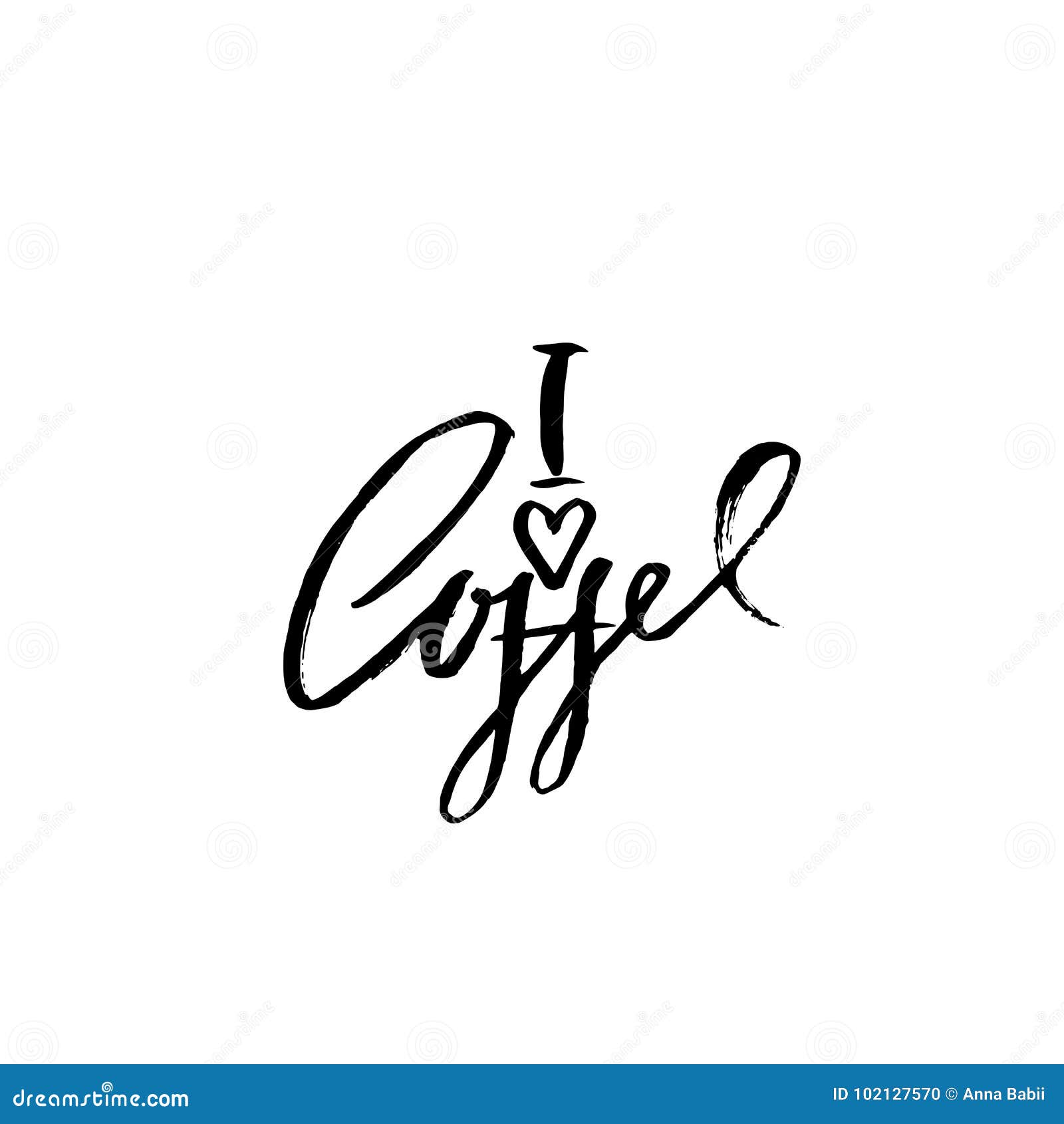 Coffee lover handwritten lettering poster Vector Image