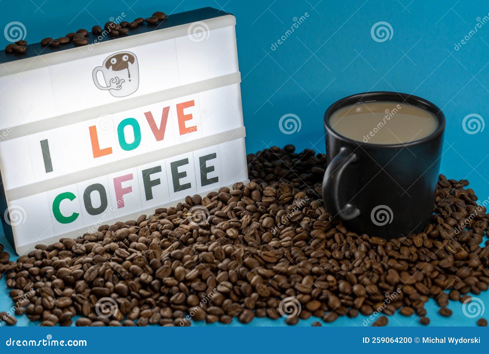 I love coffee so much stock photo. Image of sign, produce 259064200