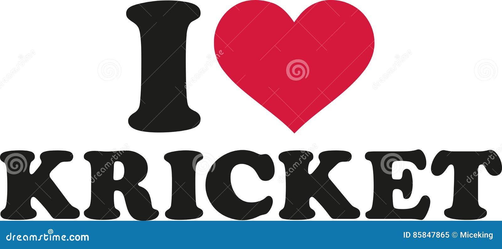 I love cricket stock vector. Illustration of player, icon 85847865