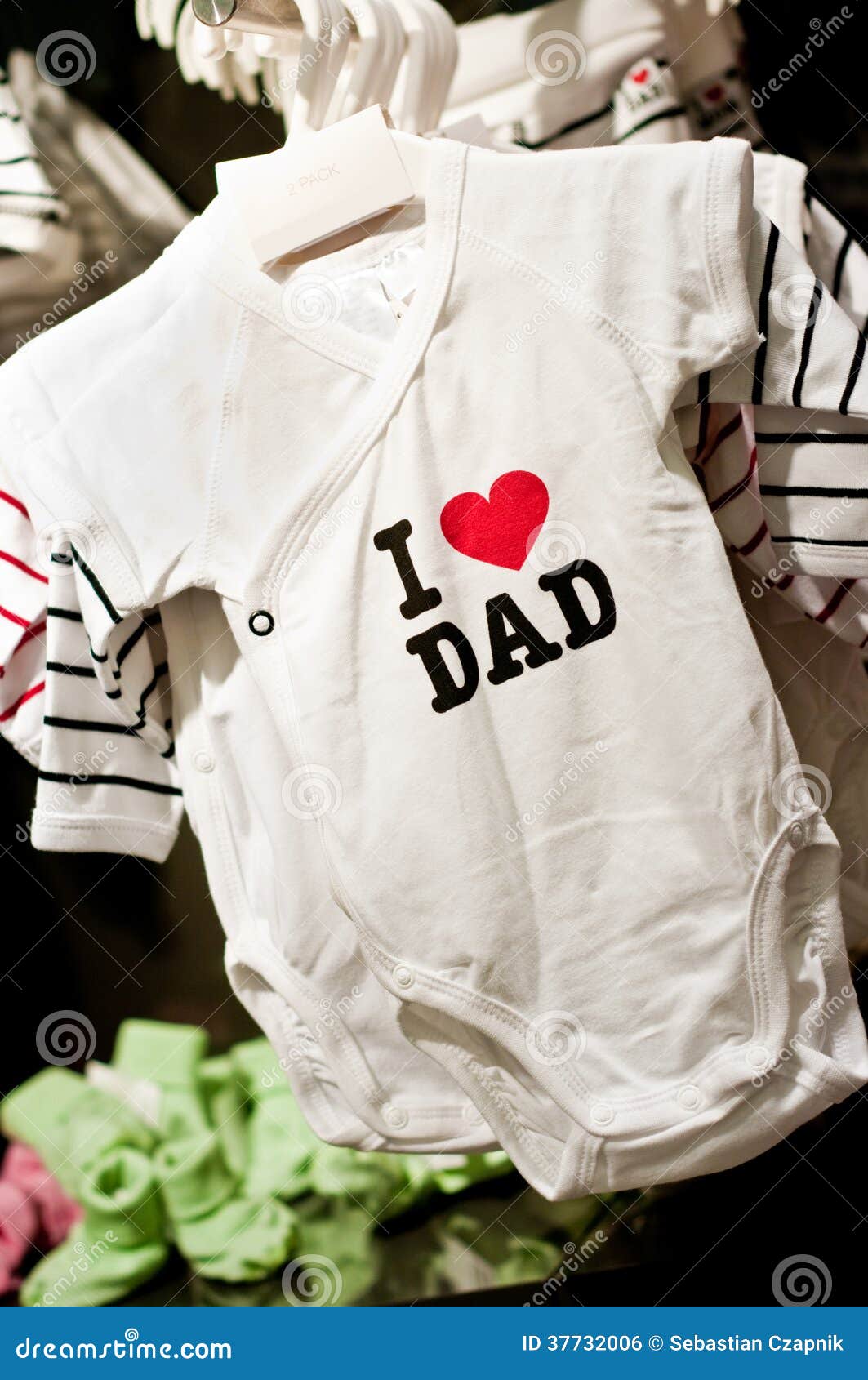 I love dad baby clothes stock photo. Image of garments 37732006