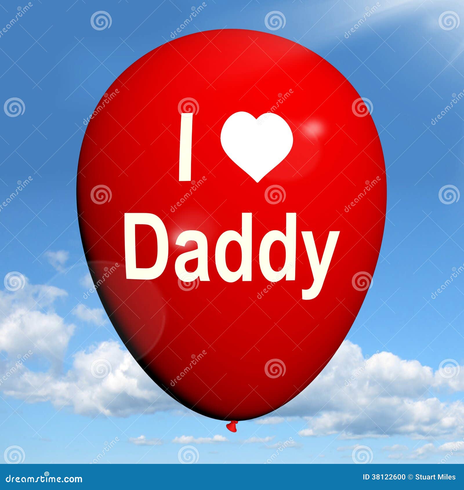 i love daddy balloon shows feelings of fondness
