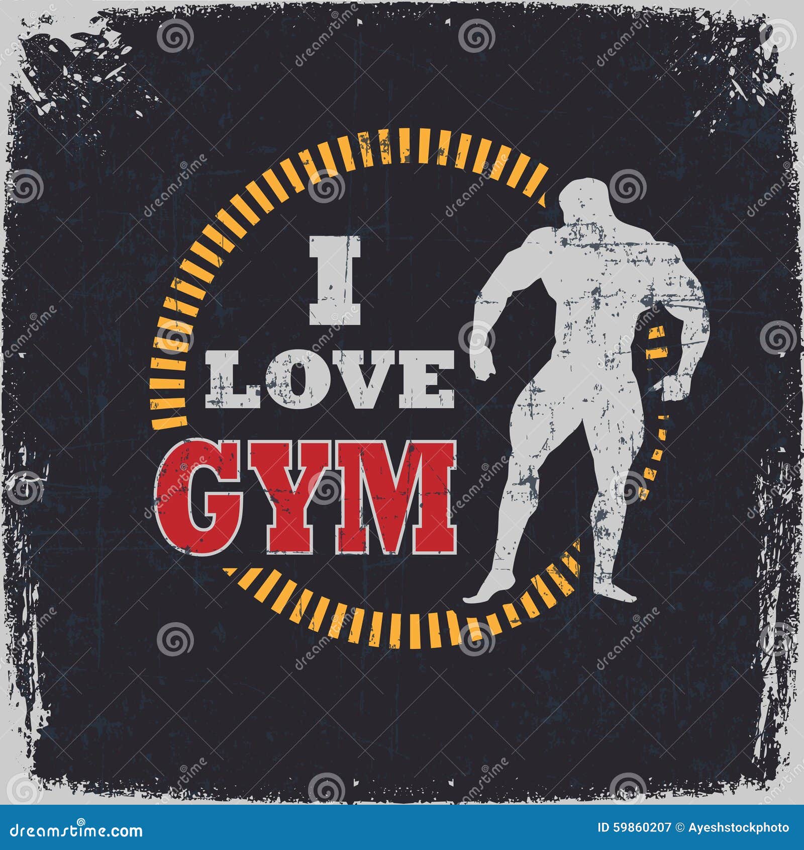 I Love Gym stock illustration. Illustration of active - 59860207 I Love Gym stock illustration. Illustration of active - 59860207