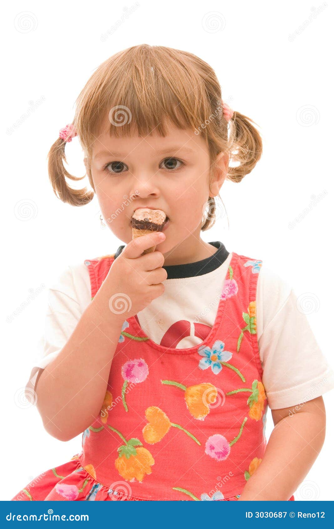 I love ice cream! stock image. Image of children, smiling 3030687