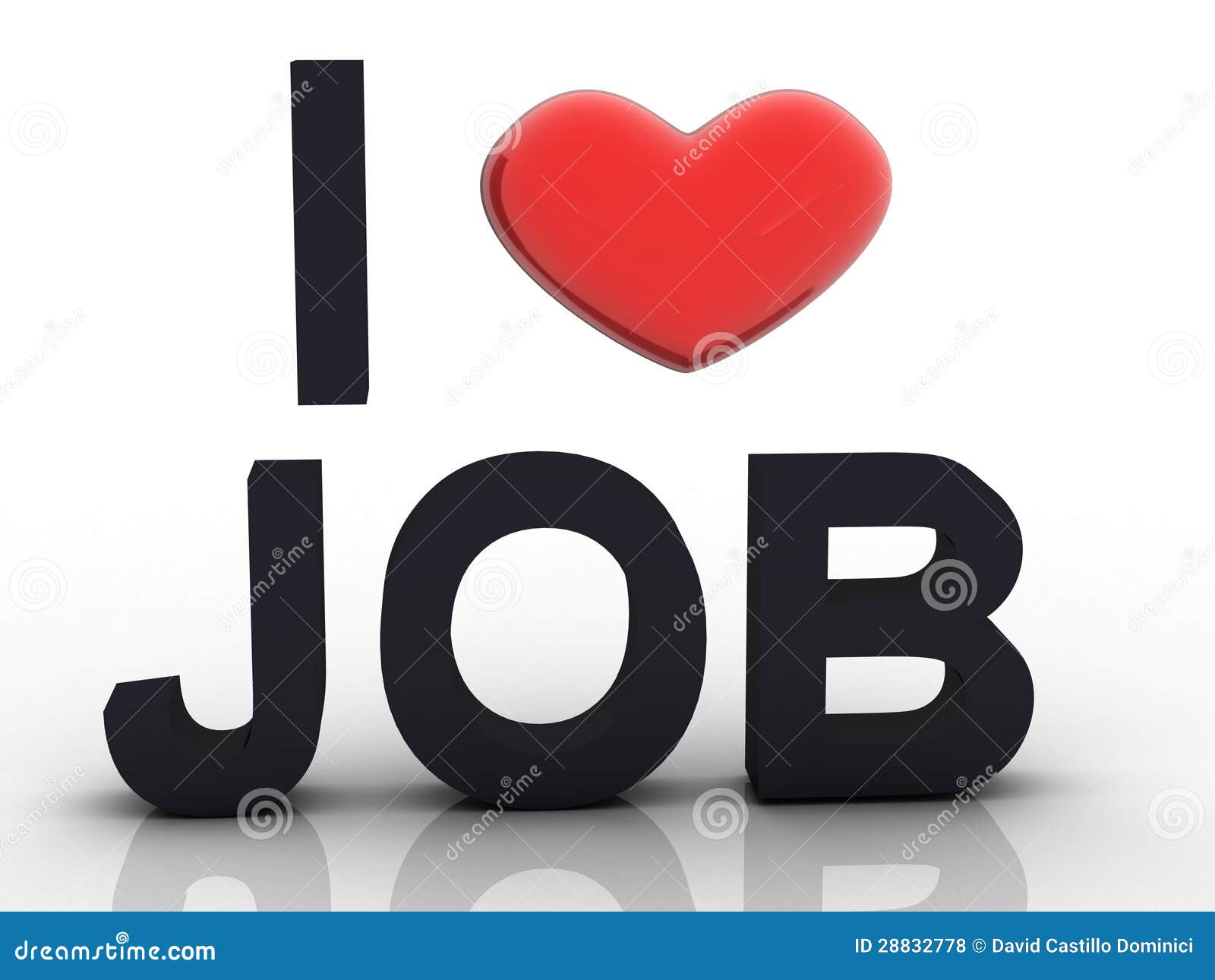 I Love Job stock illustration. Illustration of skills 28832778