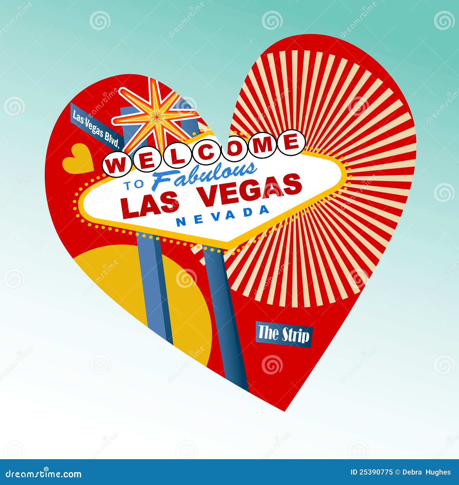 I love Las Vegas Icon stock vector. Illustration of play - 25390775