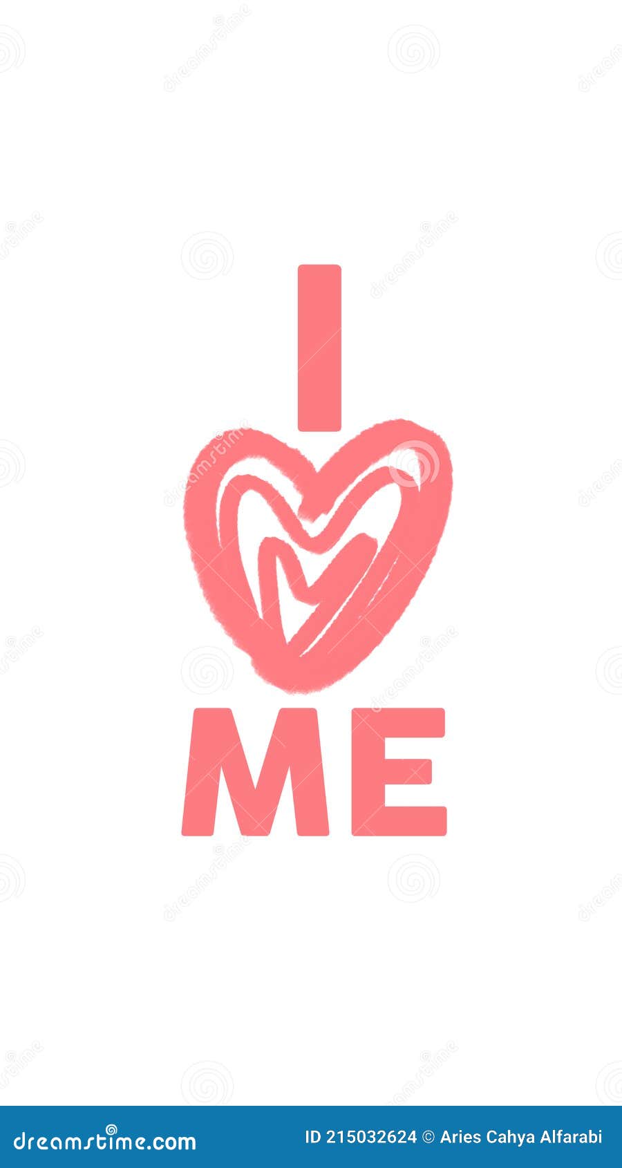 I Love Me Quotes Wallpaper Background Self Love Stock Illustration
