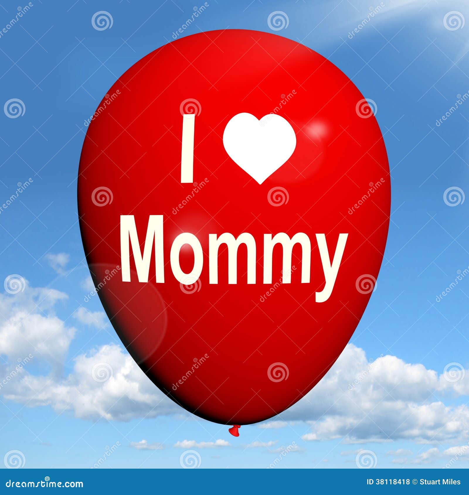 i love mommy balloon shows feelings of fondness