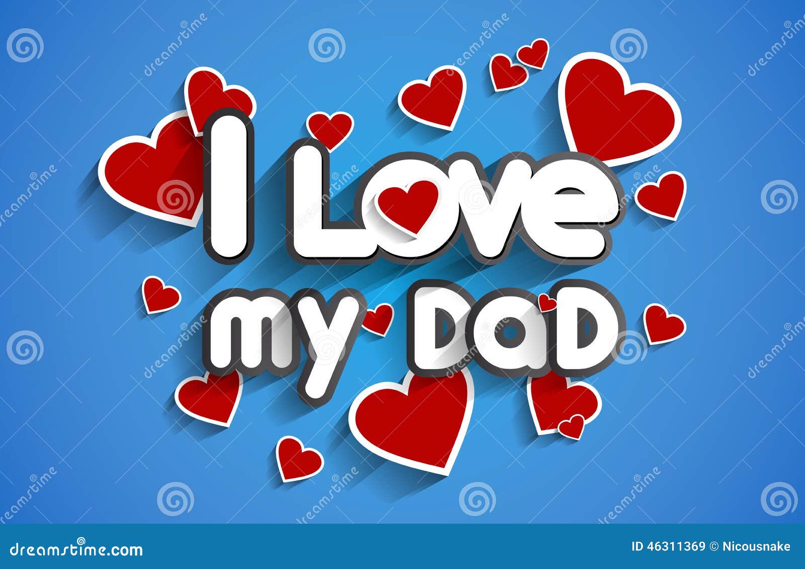 I LOVE MY MOM AND MY DAD Poster  chad  Keep CalmoMatic
