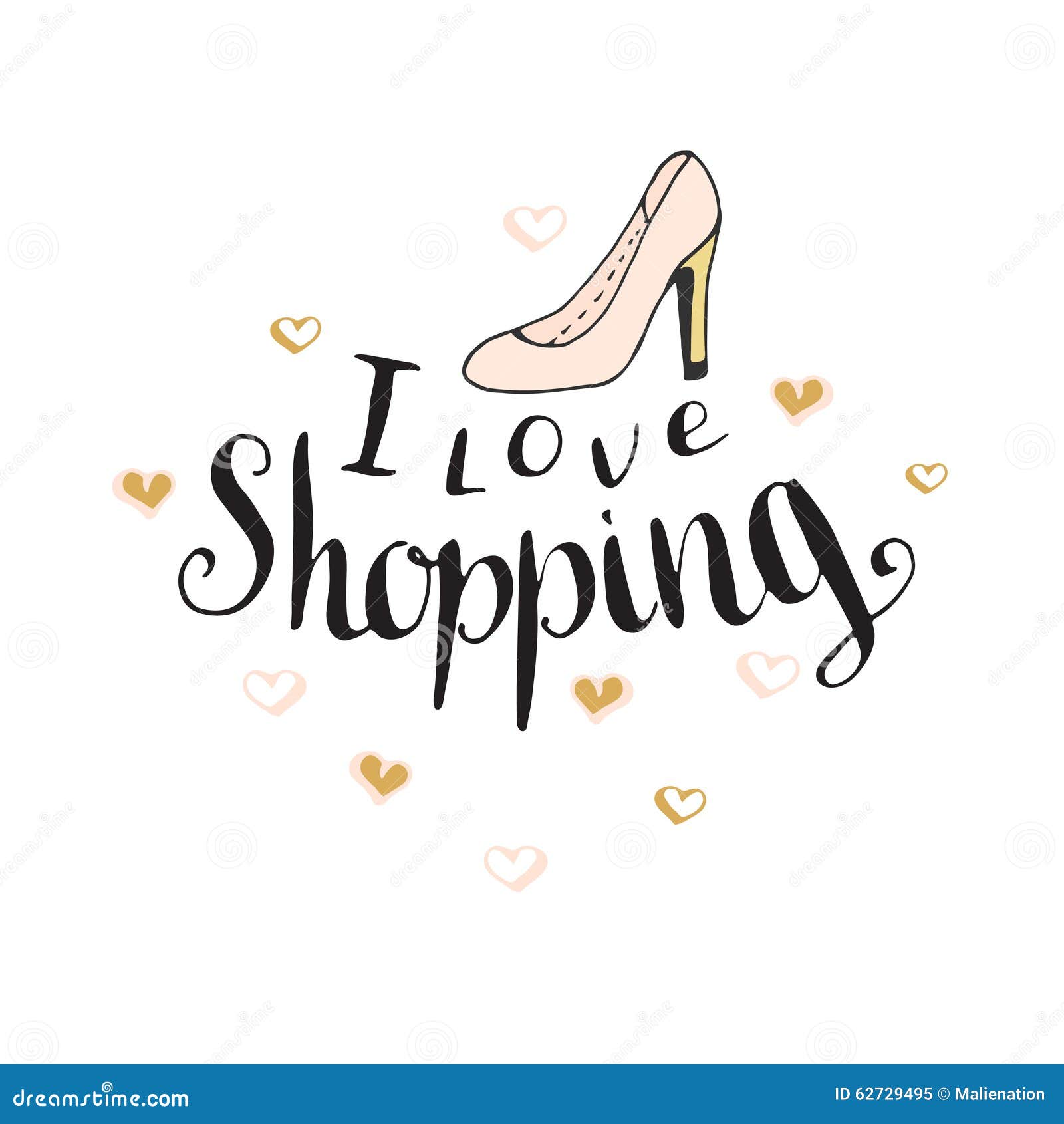 I Love Shopping Clipart I Love Shopping Decorative Planner 