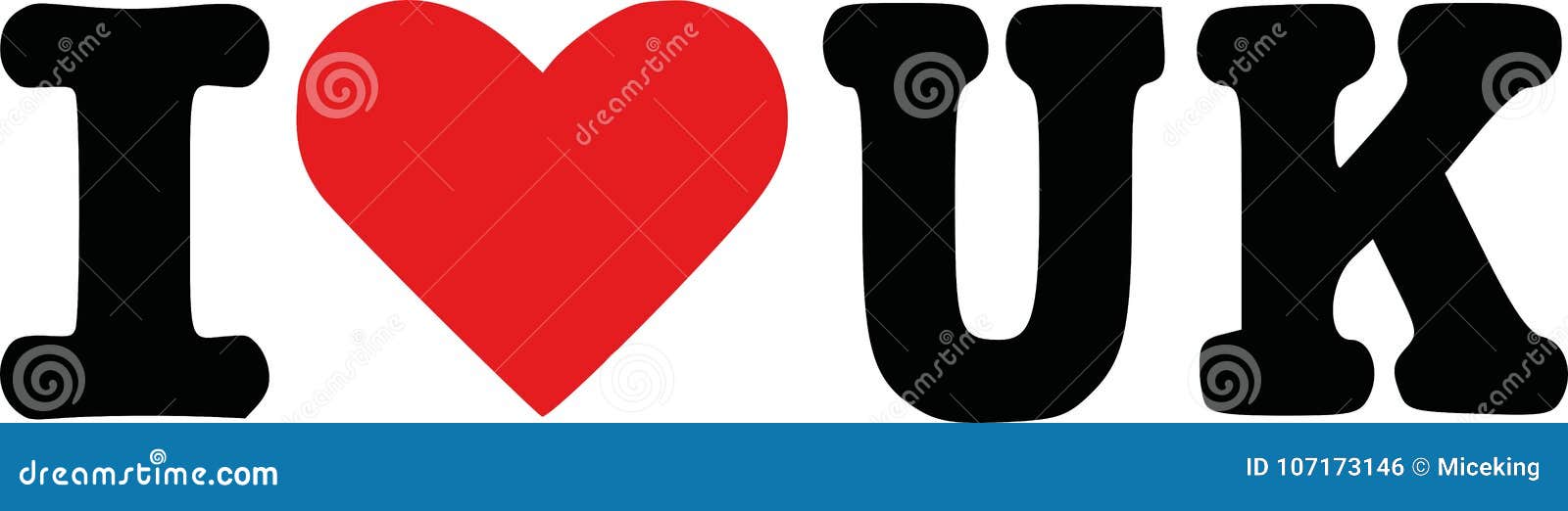 I love UK stock vector. Illustration of great, heart 107173146