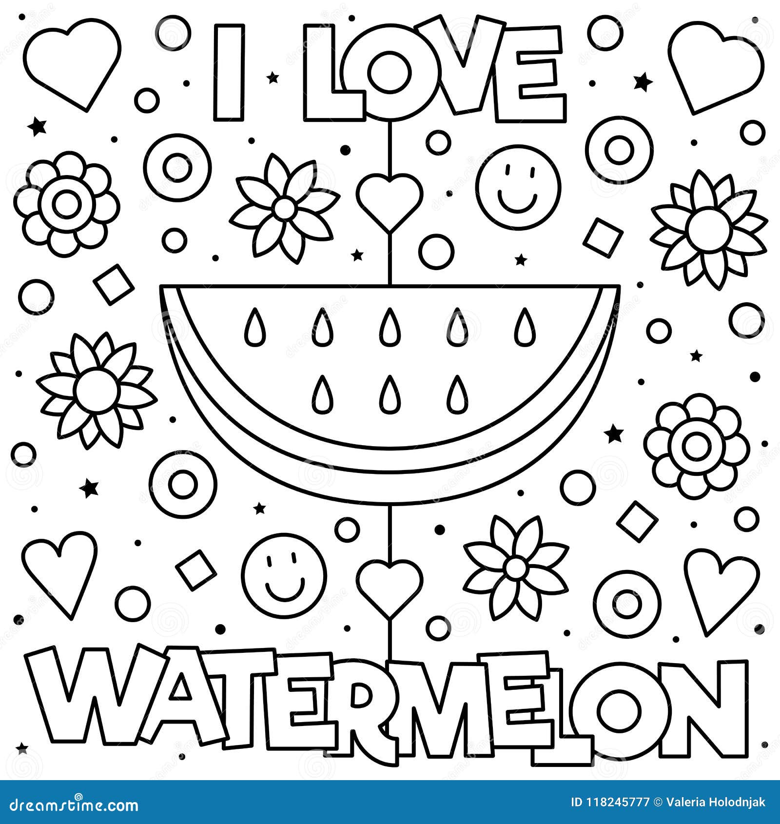 Coloring Page. Vector Illustration. Stock Vector   Illustration of ...