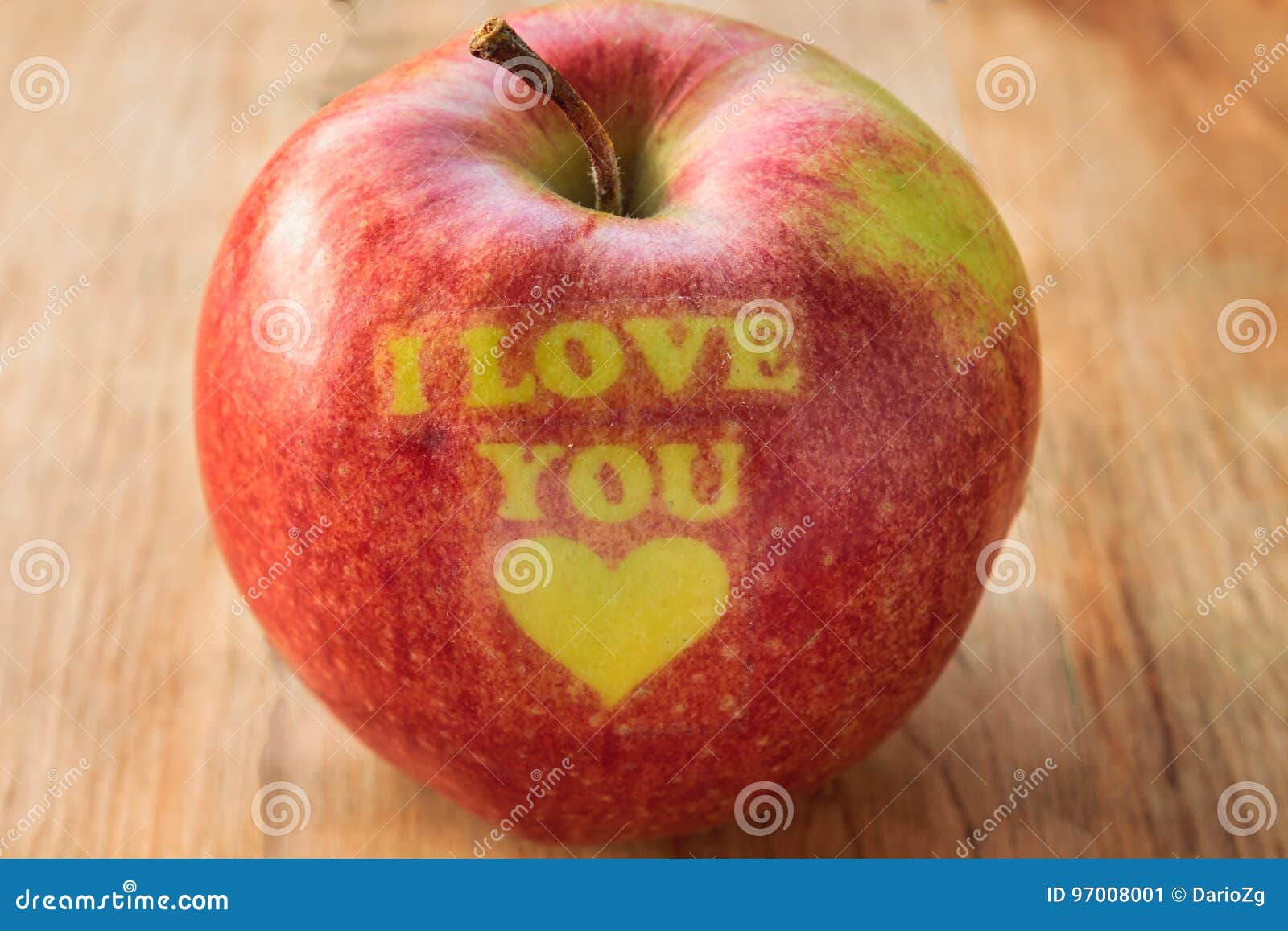 I love you apple, Valentines apple