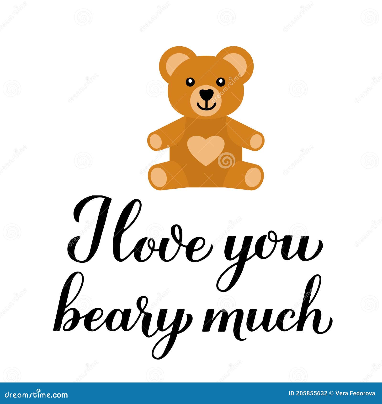 Cute Animated Bear I Love You​