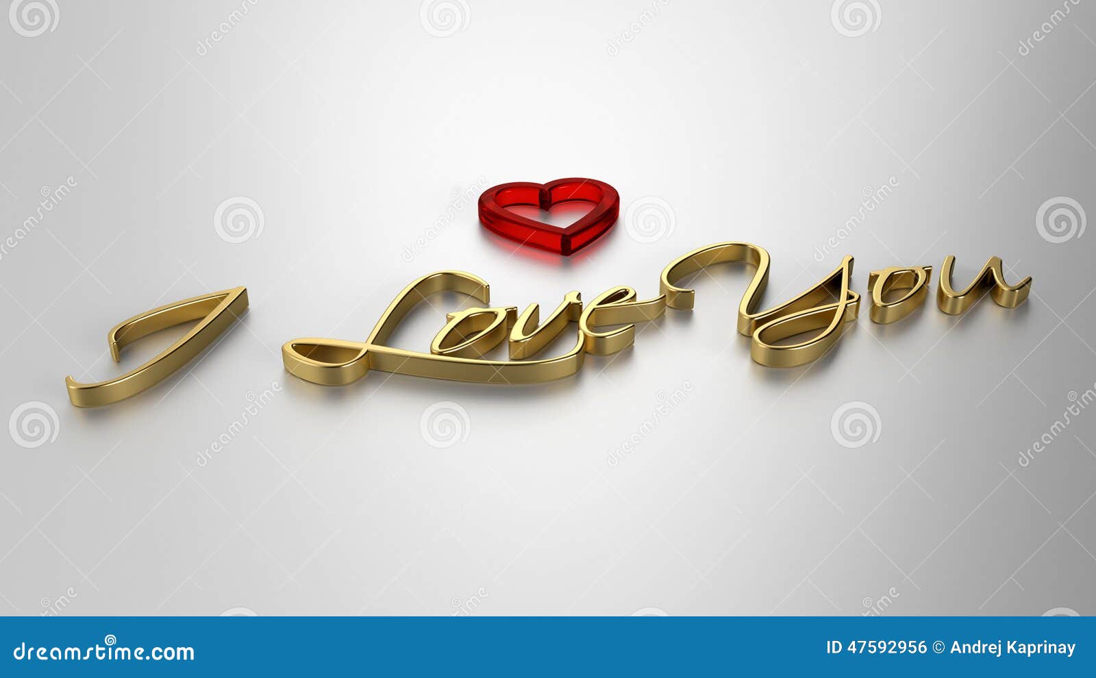I Love You - 3D Render Template Stock Illustration - Illustration of  realistic, lover: 47592956