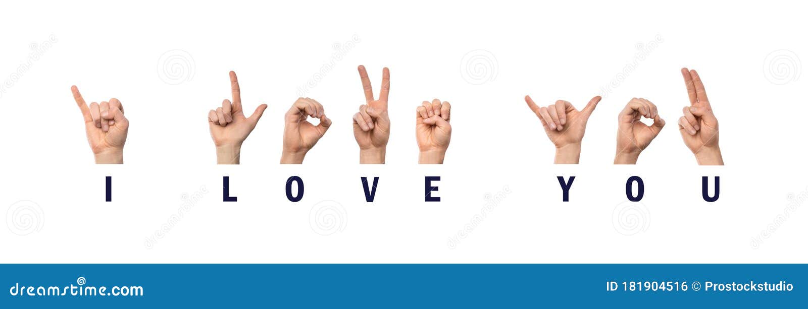 I Love You Finger Spelling In American Sign Language Asl Stock Photo Image Of Letters International