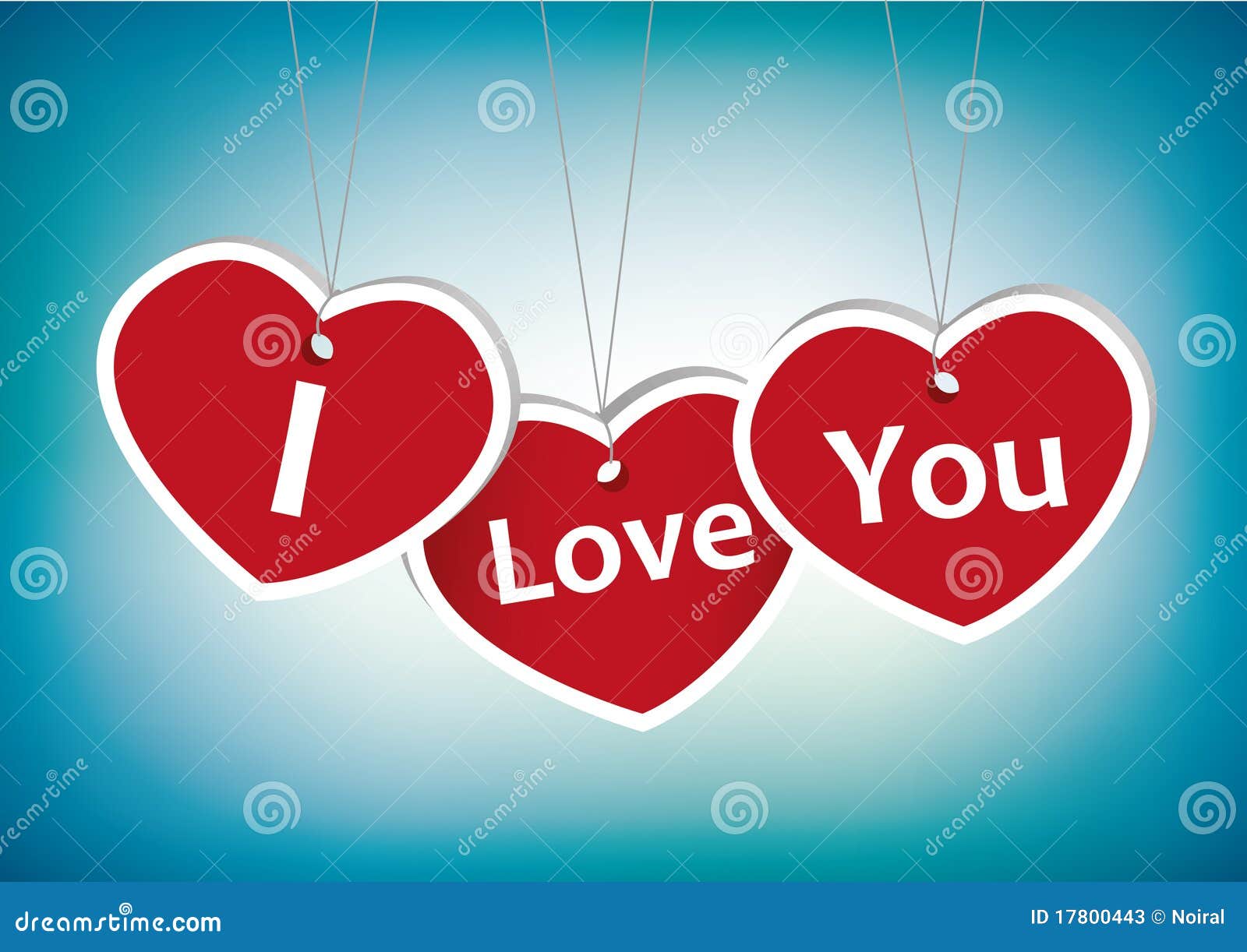 I Love You Greeting Card Illustration 17800443 Megapixl