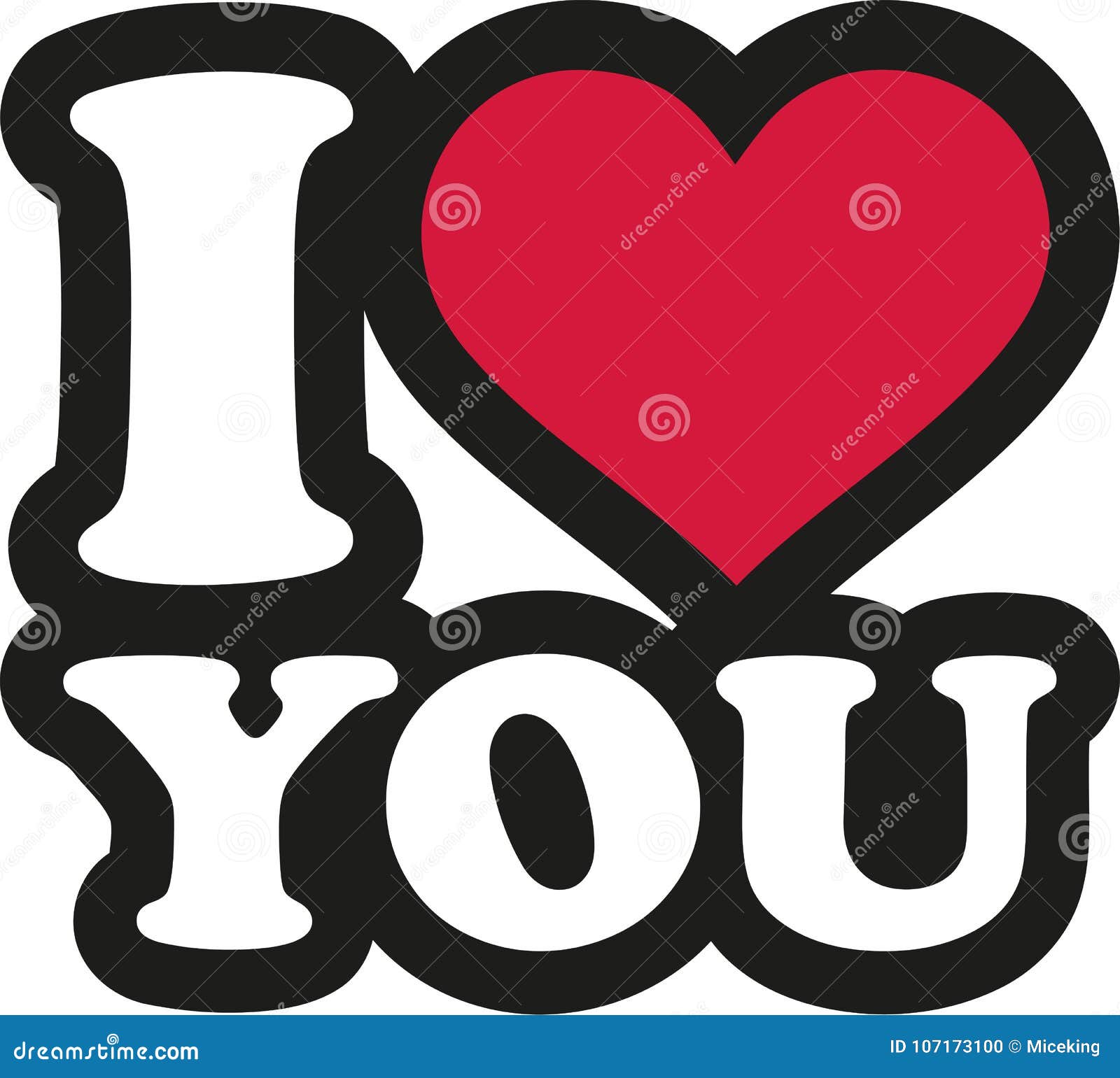 I Love You - Lettering Cartoon Stock Vector - Illustration of romance,  logo: 107173100
