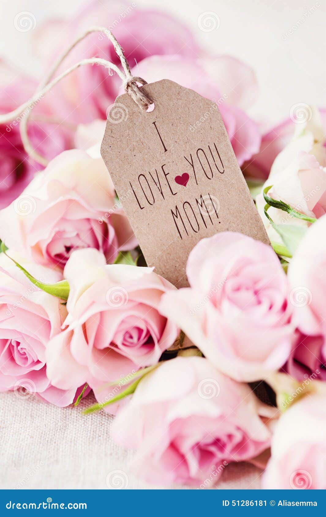 I love you, mom stock image. Image of pages, card, happy - 51286181