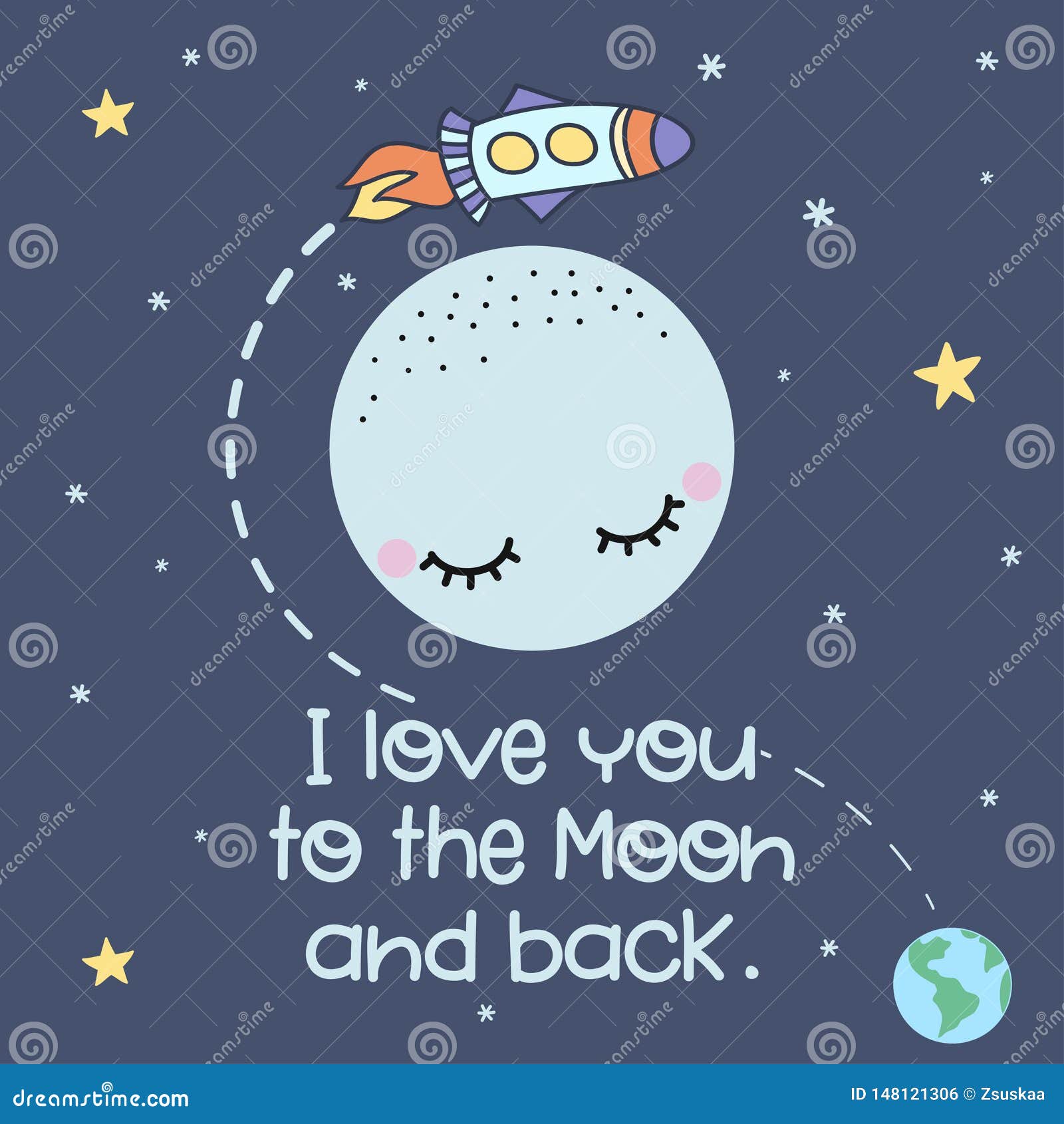 I Love You To Moon Back Stock Illustrations – 708 I Love You To Moon Back  Stock Illustrations, Vectors & Clipart - Dreamstime