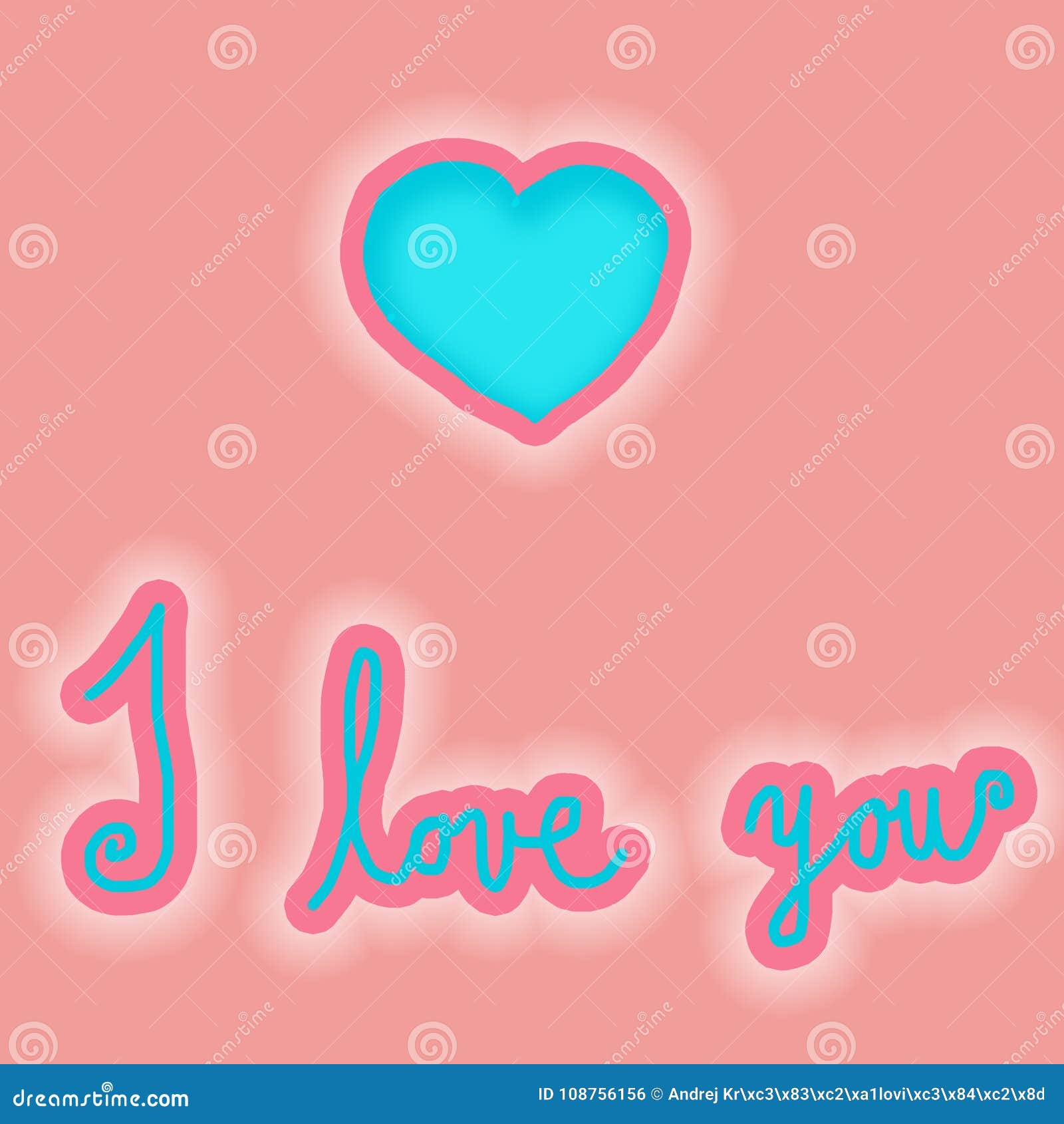 I Love You ValentineÂ´s Wish Stock Illustration - Illustration of ...