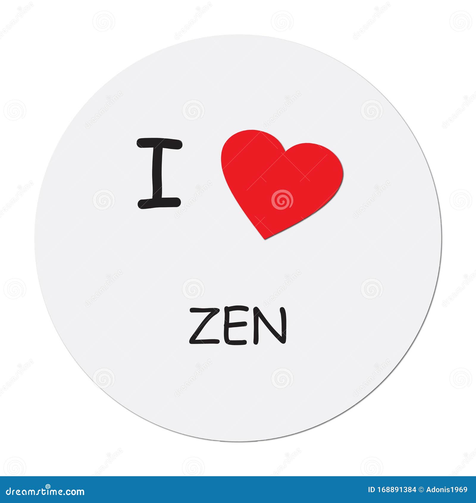I love zen on white stock illustration. Illustration of design 168891384