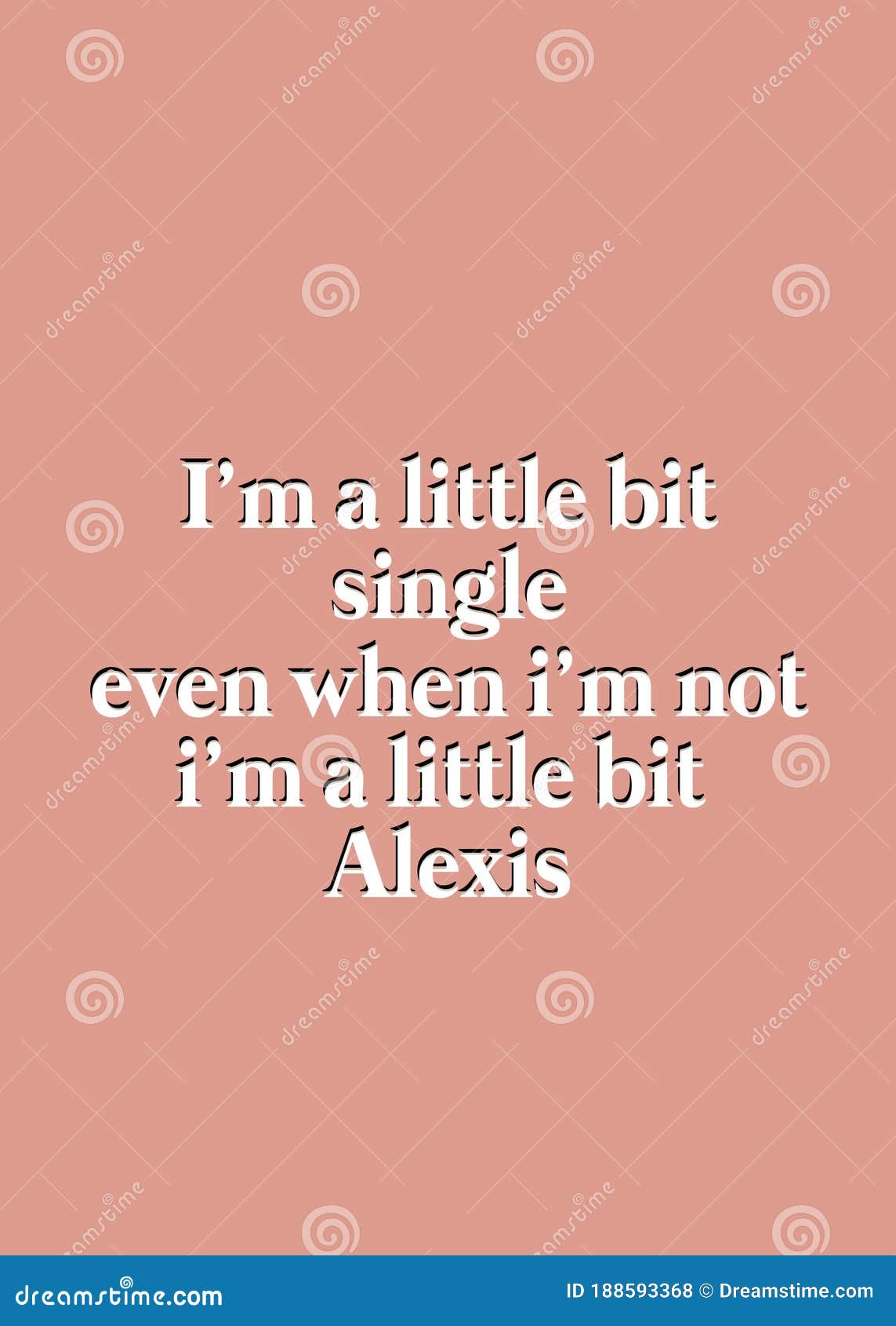 I`m a little bit Alexis stock illustration. Illustration of background