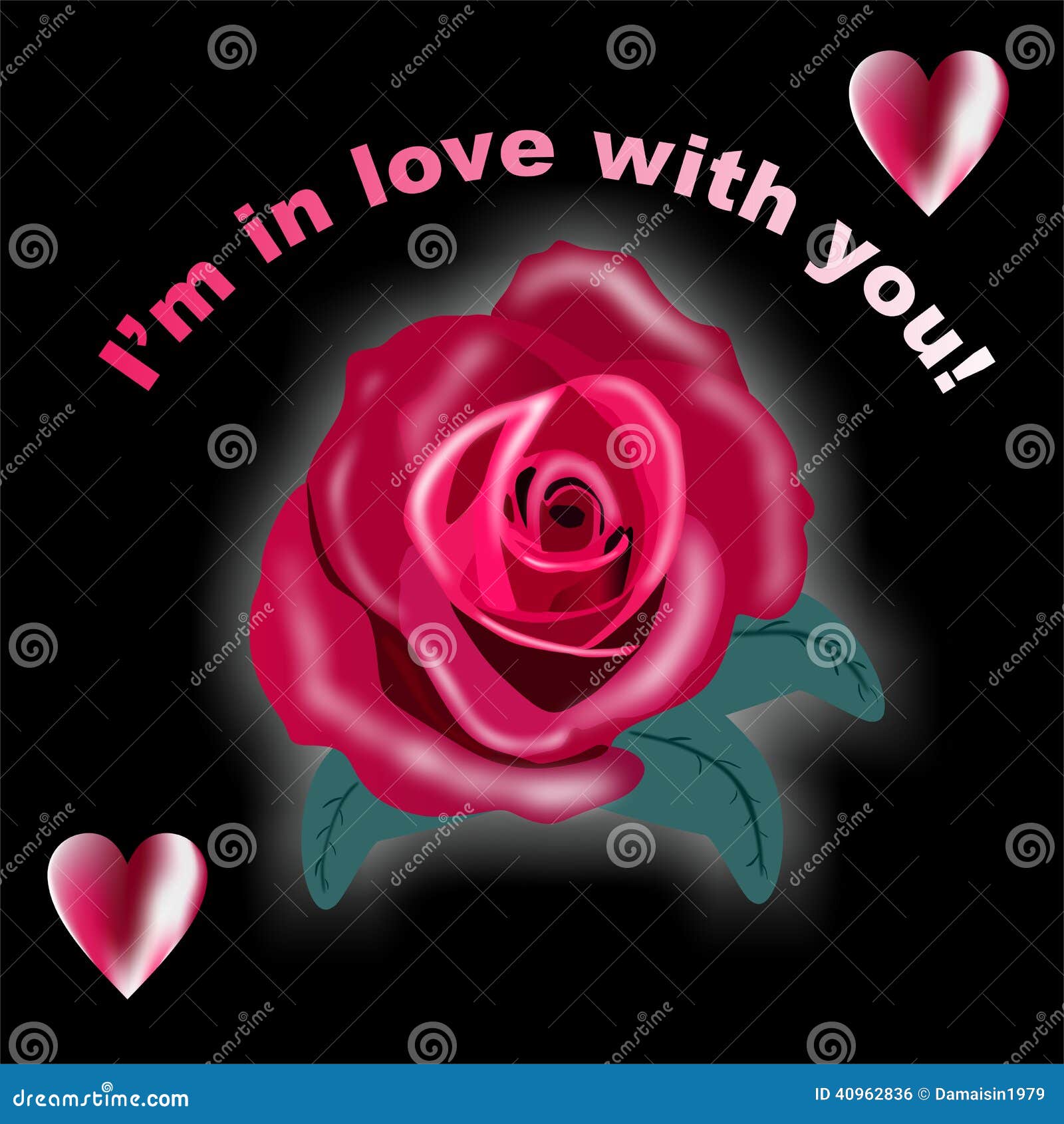 I m in love with you stock illustration. Illustration of original - 40962836