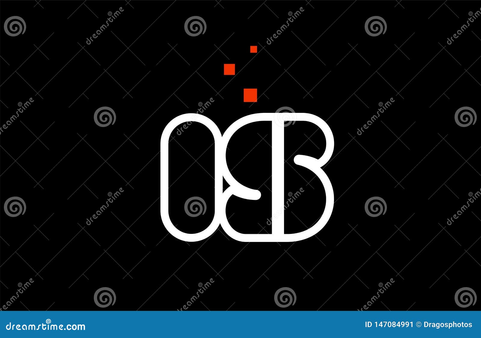 IS I S Black White Red Alphabet Letter Combination Logo ...