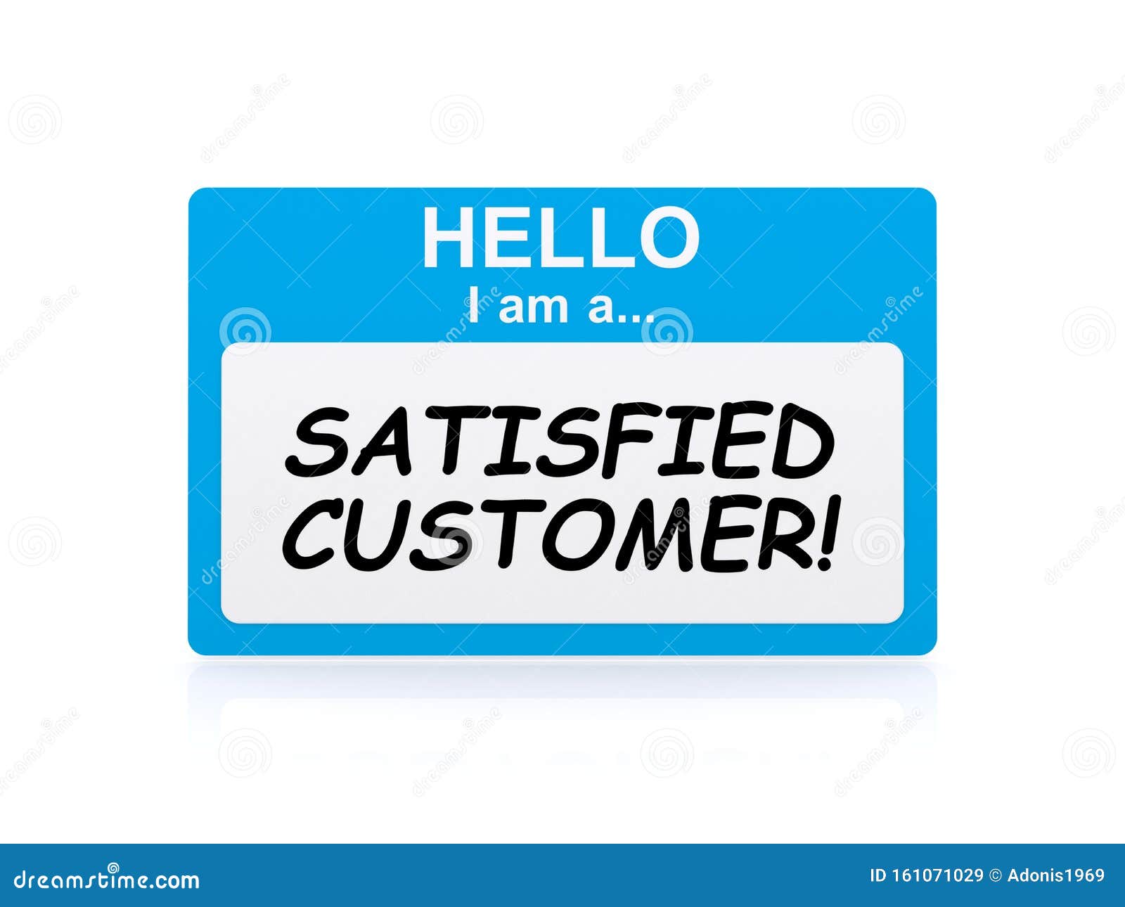 I am a Satisfied Customer Tag Stock Illustration Illustration of satisfied, help 161071029