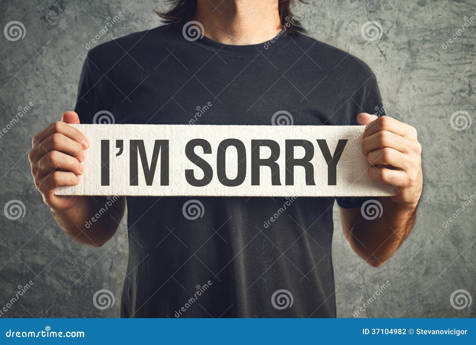 I am sorry message stock photo. Image of emotion, repentance ...