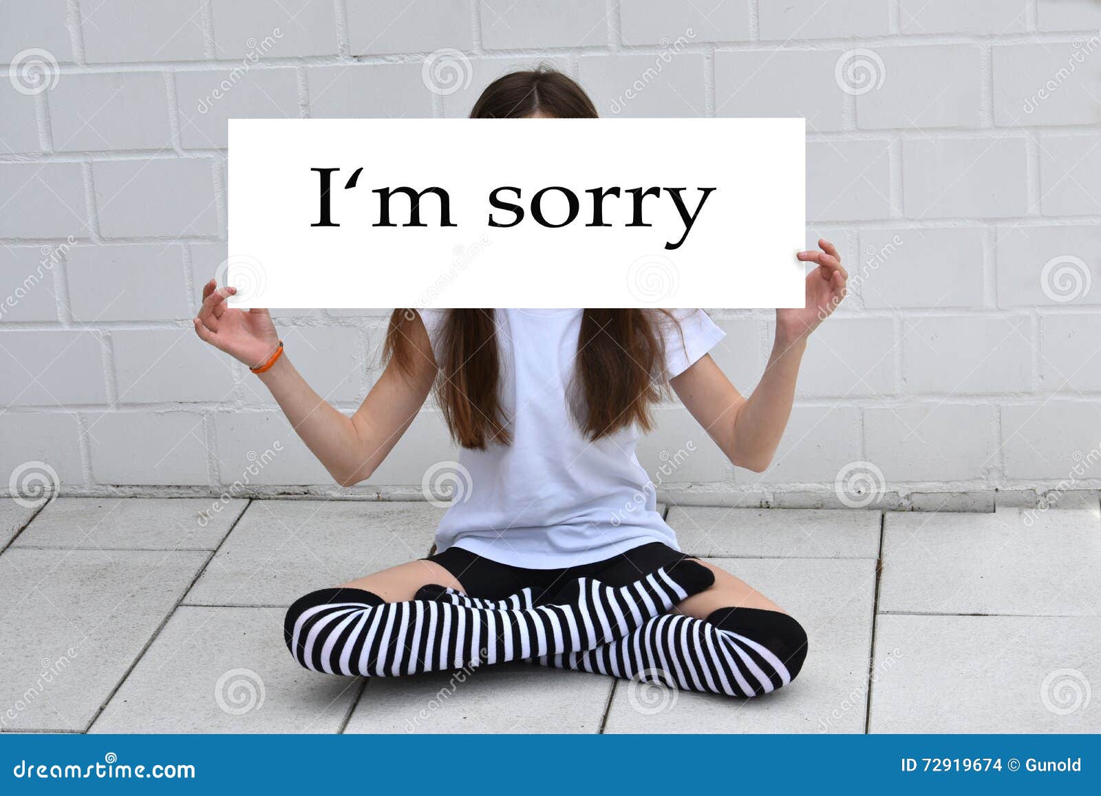 I am sorry stock photo. Image of girl, adult, guilt, remorse ...