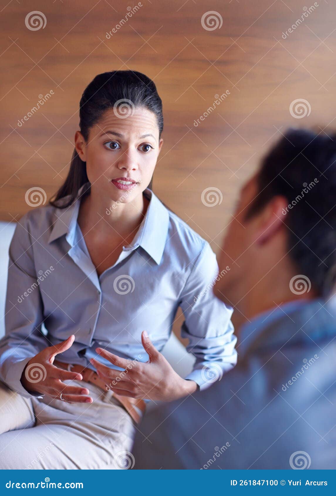 I Take this Seriously. Two Professional Coworkers Having a Discussion