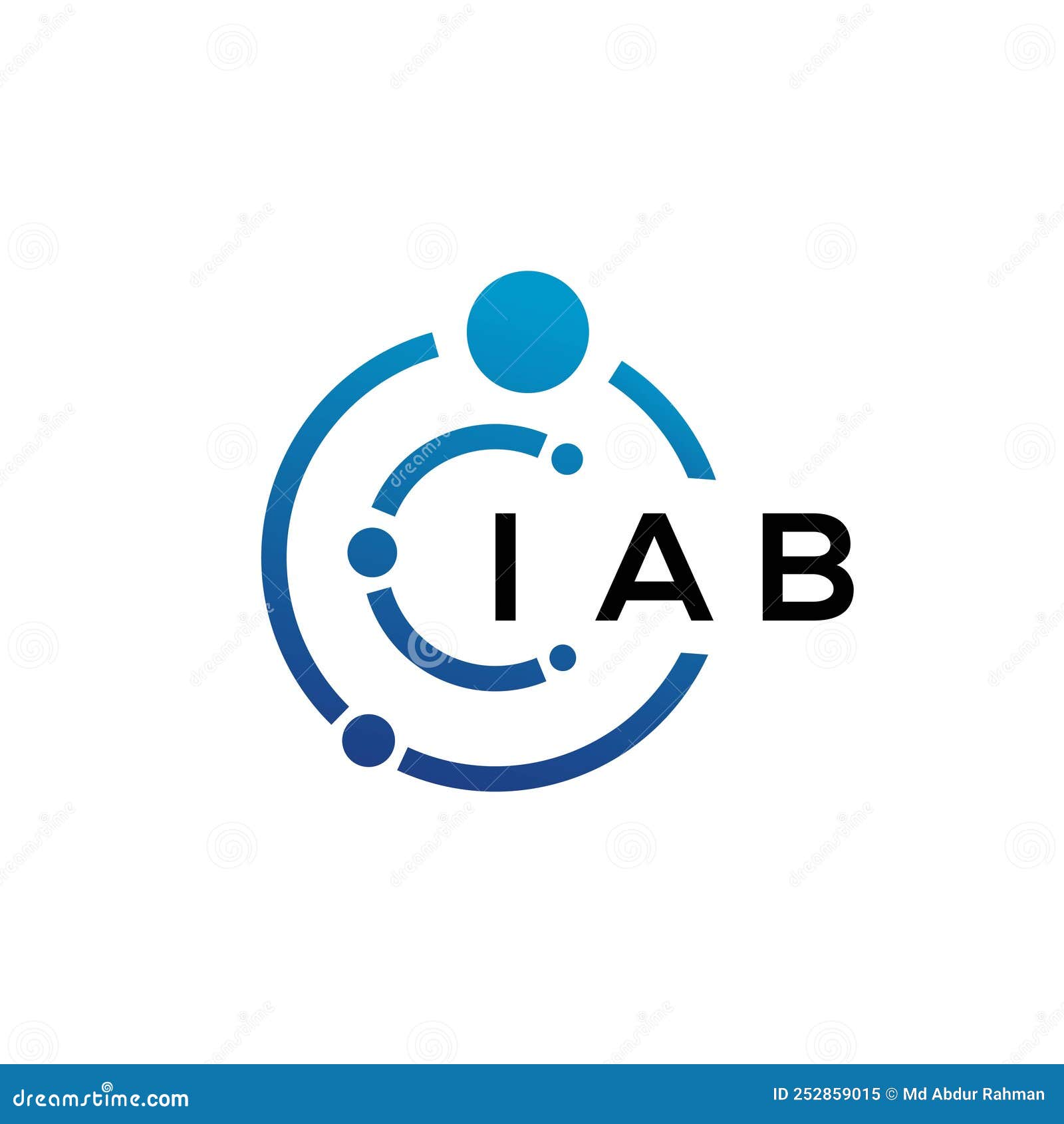 iab letter technology logo  on white background. iab creative initials letter it logo concept. iab letter 