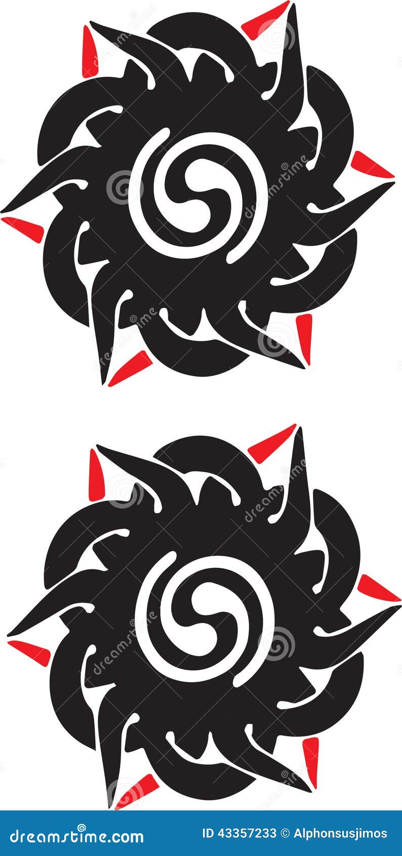 Iban Tribal Tattoo Borneo ilustración del vector. Ilustración de naturalness - 43357233