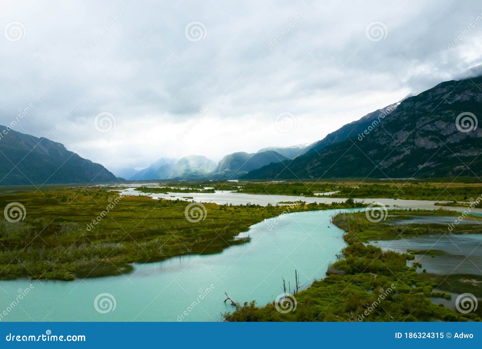 The Ibanez River stock image. Image of spring, blue - 186324315