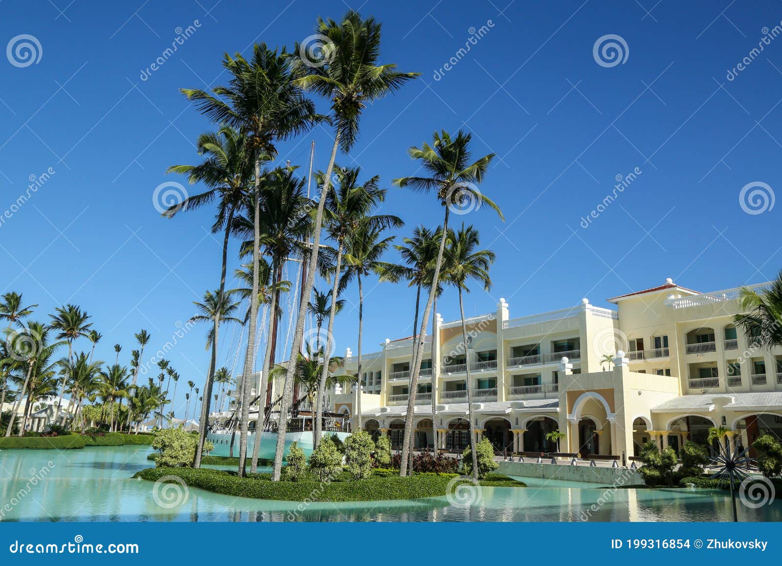 Iberostar Grand Hotel Bavaro Resort In Punta Cana Dominican Republic Editorial Stock Image Image Of Boardwalk Dominican 199316854