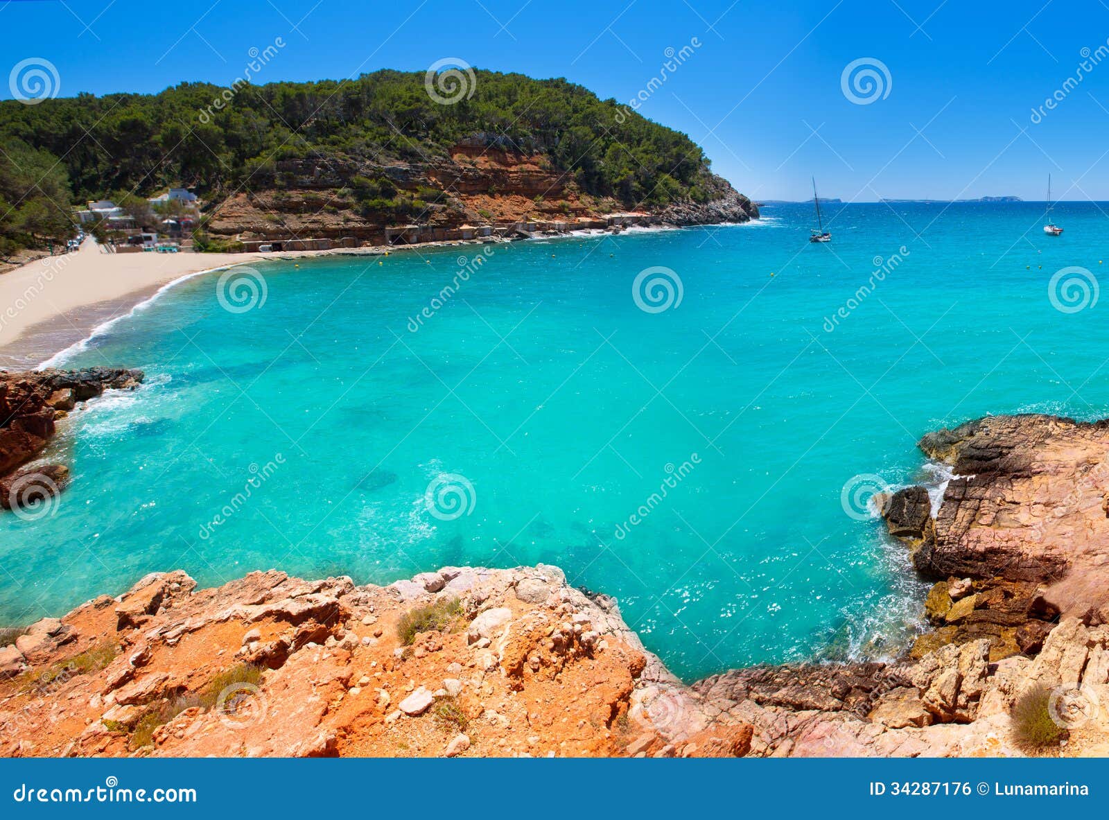 ibiza cala salada in san antonio abad at balearic