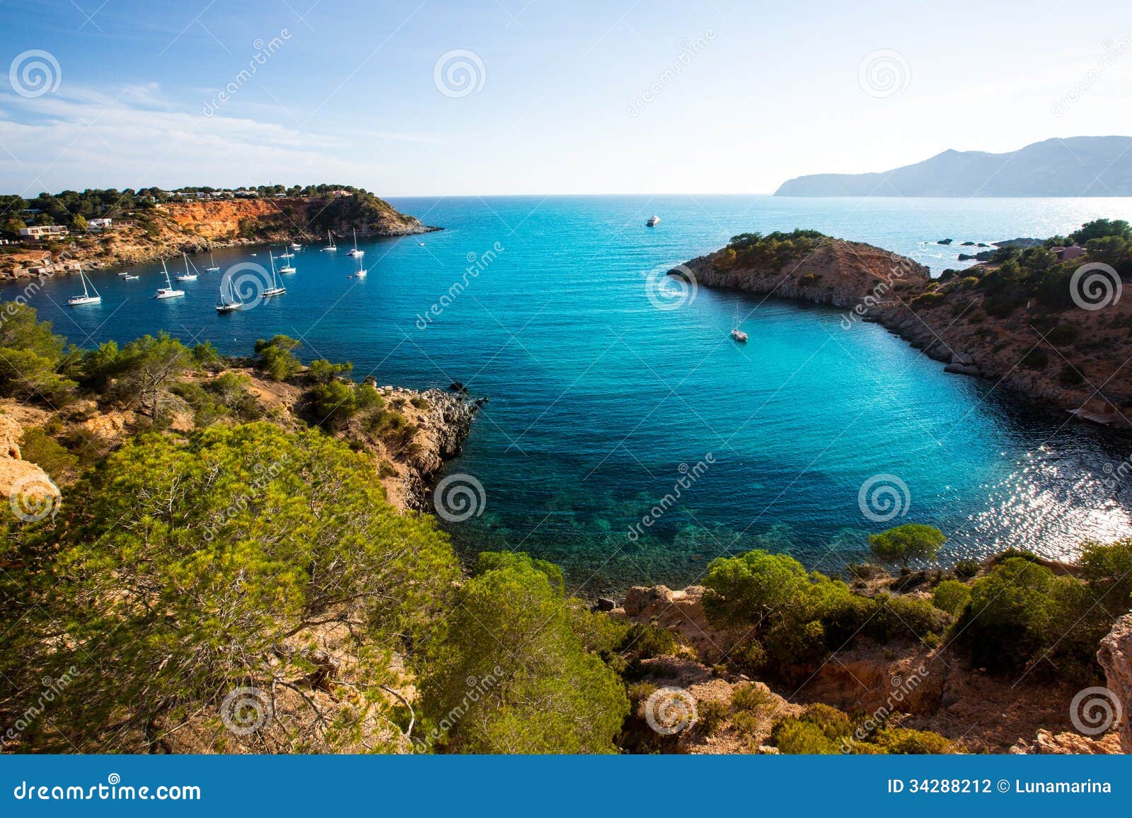 ibiza es porroig also port roig view at balearic