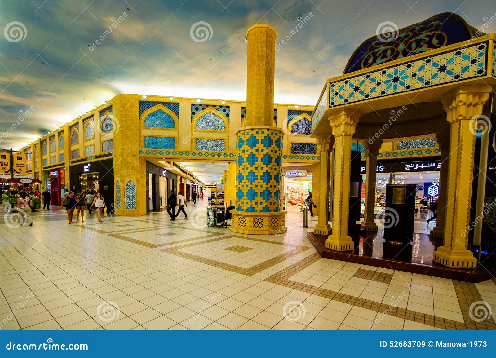 Ibn Battuta Mall, Dubai, UAE Imagen de archivo editorial Imagen de