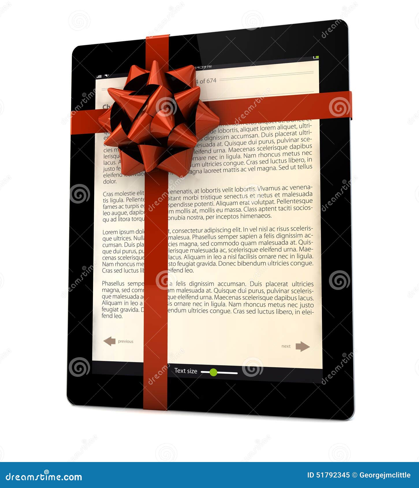Ibook gift stock illustration. Illustration of present 51792345