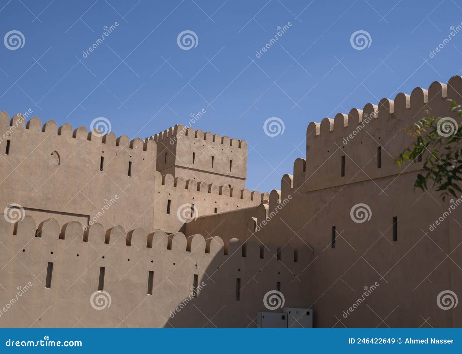 Ibri castle in oman stock image. Image of building, ibri 246422649
