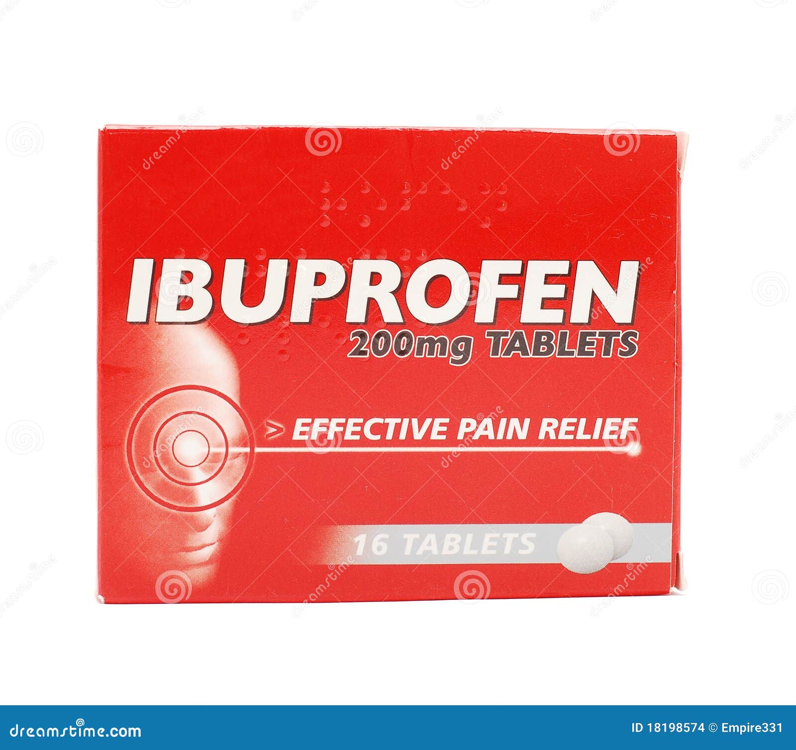White Pill 122 Ibuprofen