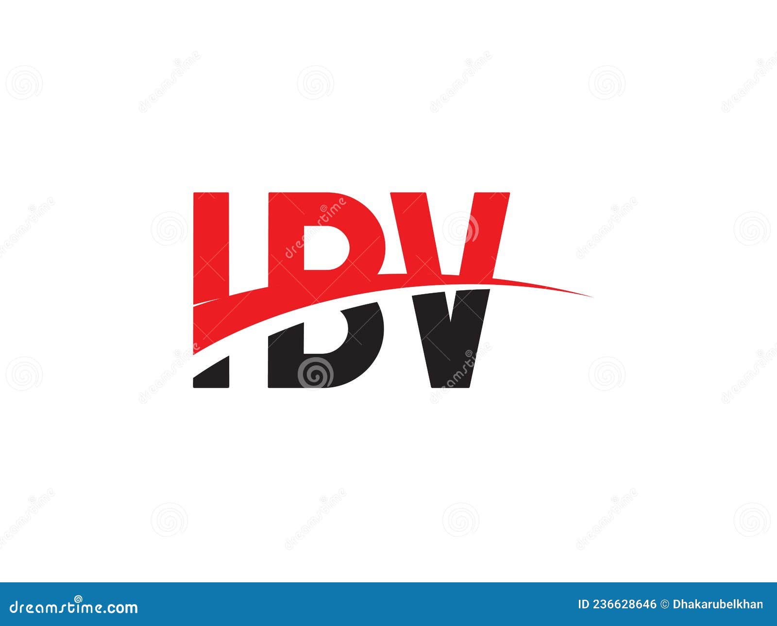 ibv letter initial logo   