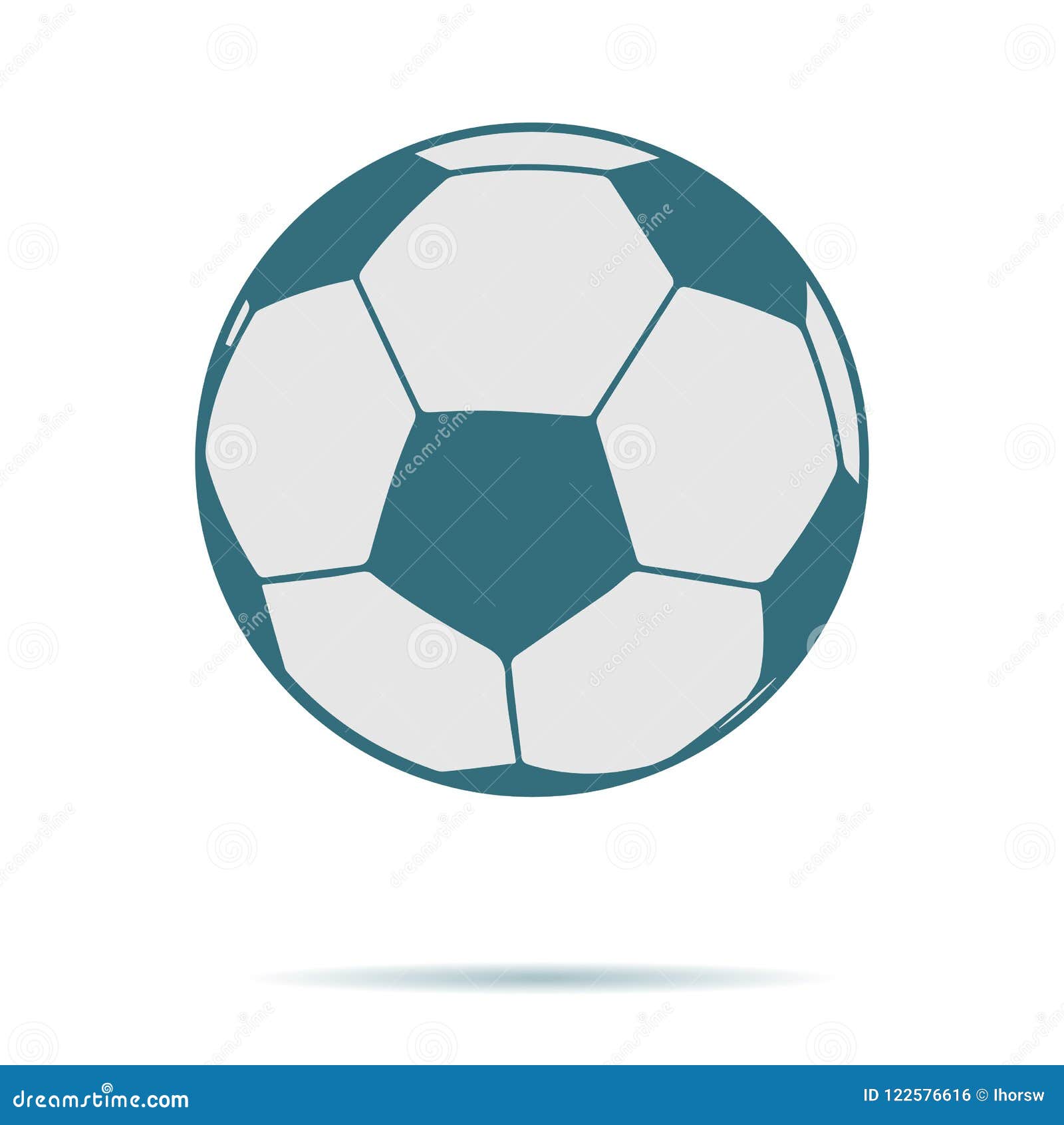 Icône Bleue De Ballon De Football D'isolement Sur Le Fond Pictogramme Plat  Moderne, Affaires, Vente, Internet C Illustration de Vecteur - Illustration  du blanc, bleu: 122576616