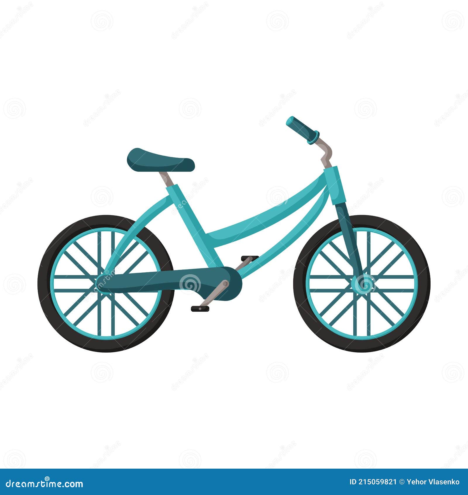 Sticker Vélo pour enfant isolé sur fond blanc 