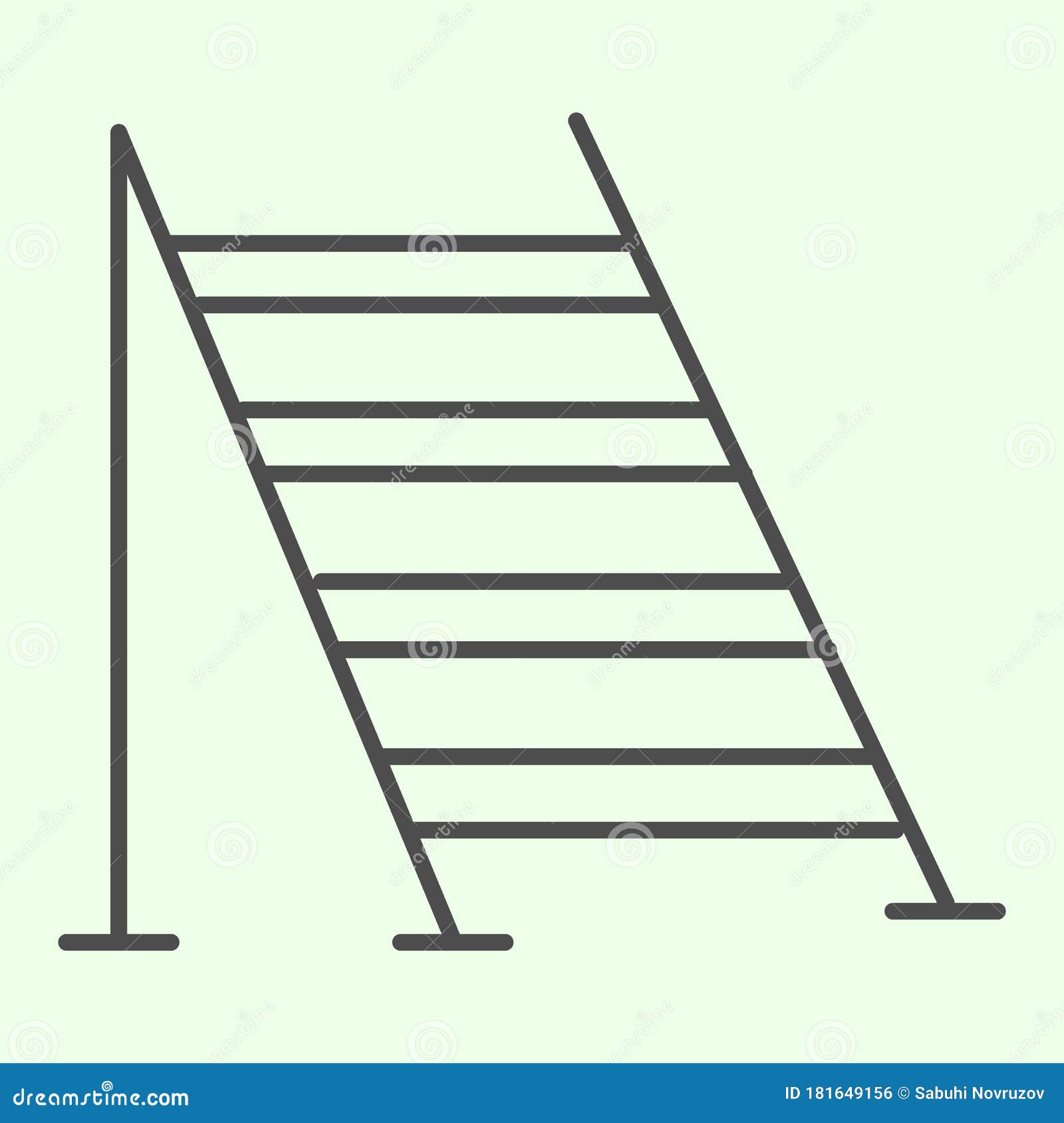 Icône De Ligne Fine De L'échelle De Construction Construction D'échelles  Pour La Réparation De La Maison Pictogramme De Style Sur Illustration de  Vecteur - Illustration du illustration, ligne: 181649156